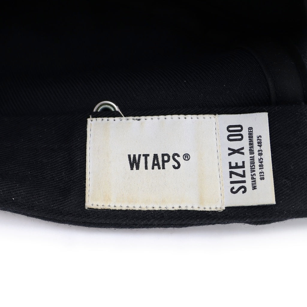 WTAPS(ダブルタップス) ×UNDERCOVER 21AW SWAP CAP WOPO TWILL アンダーカバー ロゴエンブロイダリー キャンプキャップ 帽子 ブラック 212HCUCD-HT01S