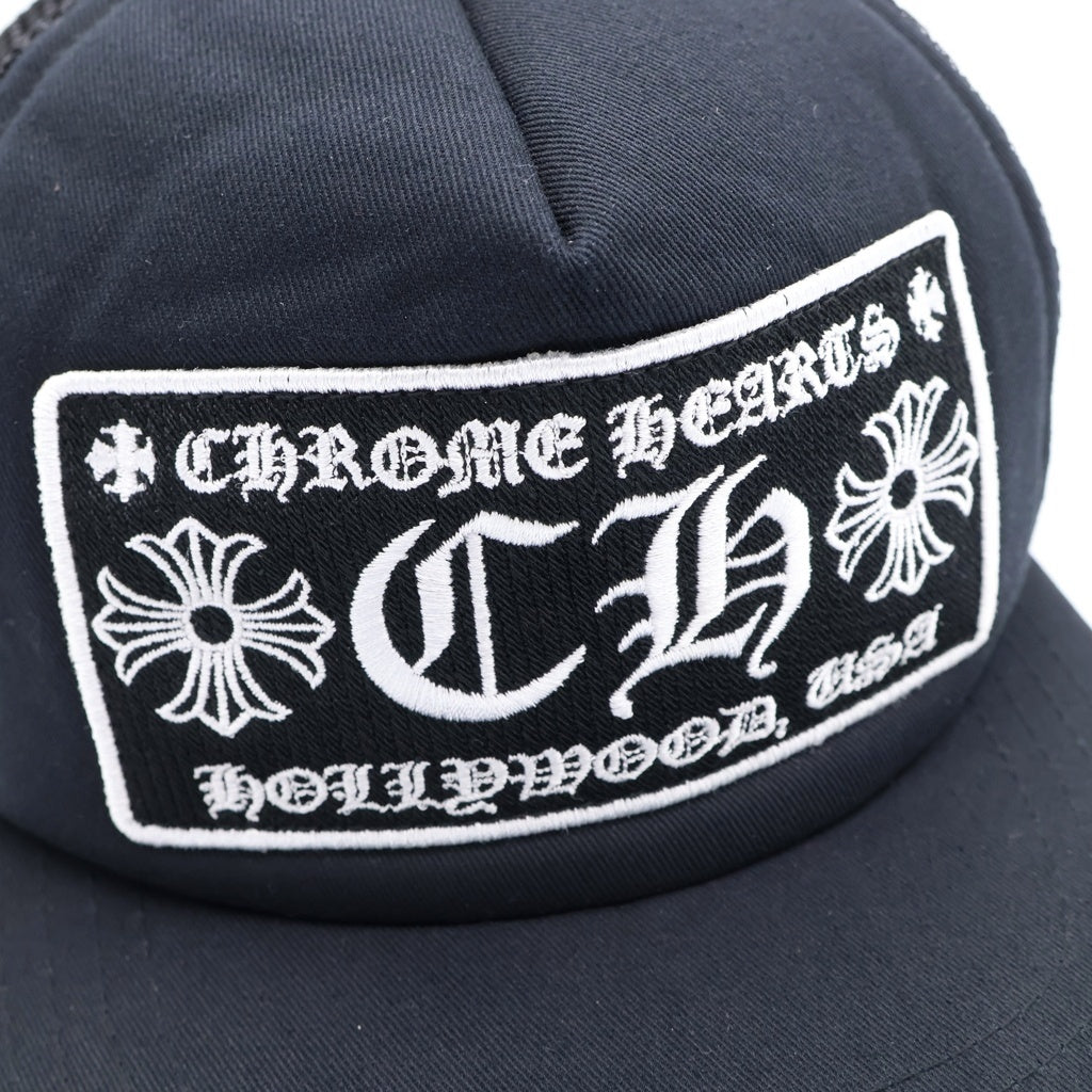 CHROME HEARTS(クロムハーツ) TRUCKER CAP CHパッチ メッシュ トラッカーキャップ 帽子 ブラック