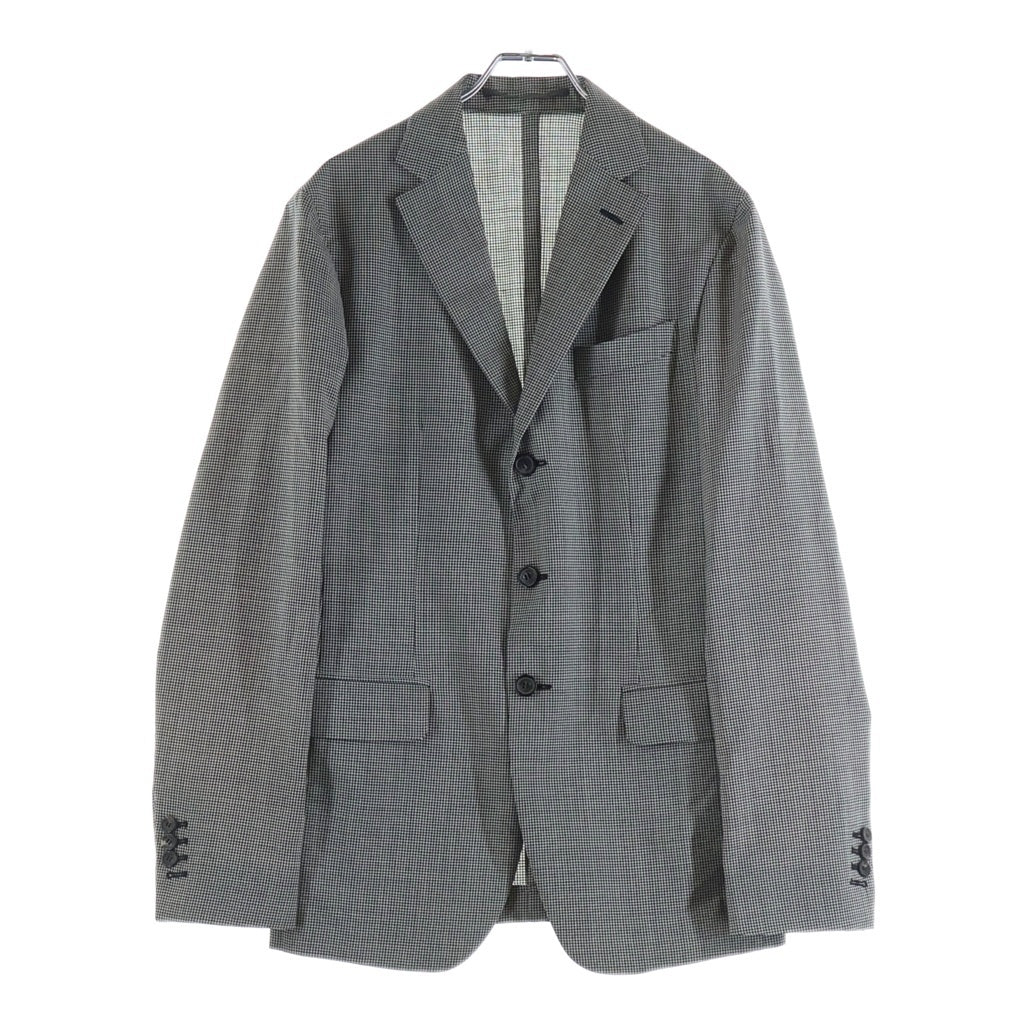 DSQUARED2(ディースクエアード) 16SS 2Bセットアップスーツ チェック柄 ウール シングルテーラードジャケット スラックスボタンフライパンツ グレー S74FT0247