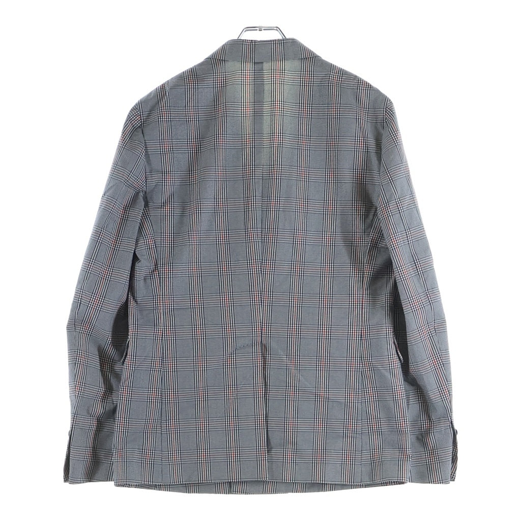 DSQUARED2(ディースクエアード) 17SS 2Bセットアップスーツ チェック柄 コットン ダブルテーラードジャケット ボタンフライスラックスパンツ グレー S74FT0282