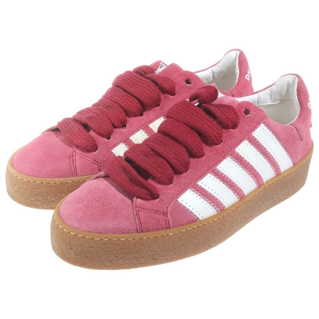 DSQUARED2(ディースクエアード) BRONX HIP HOP RAPPER'S DELIGHT ブロンクスヒップホップラッパーディライト ローカットスニーカー シューズ ピンク レディース