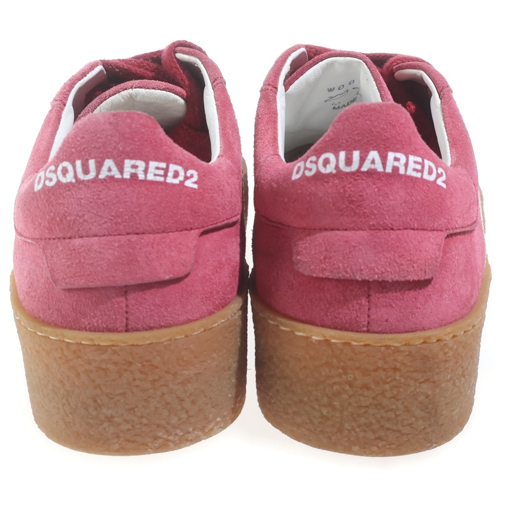 DSQUARED2(ディースクエアード) BRONX HIP HOP RAPPER'S DELIGHT ブロンクスヒップホップラッパーディライト ローカットスニーカー シューズ ピンク レディース