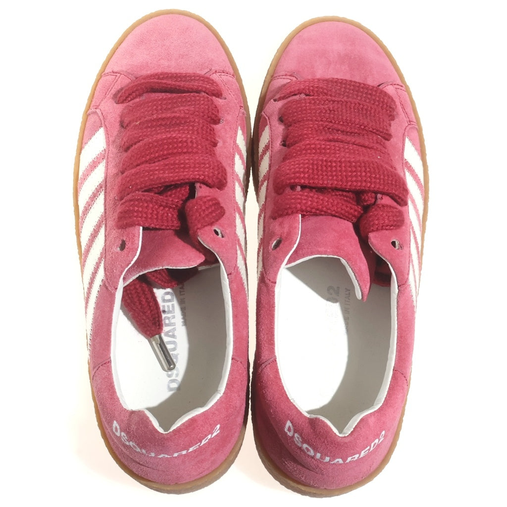DSQUARED2(ディースクエアード) BRONX HIP HOP RAPPER'S DELIGHT ブロンクスヒップホップラッパーディライト ローカットスニーカー シューズ ピンク レディース