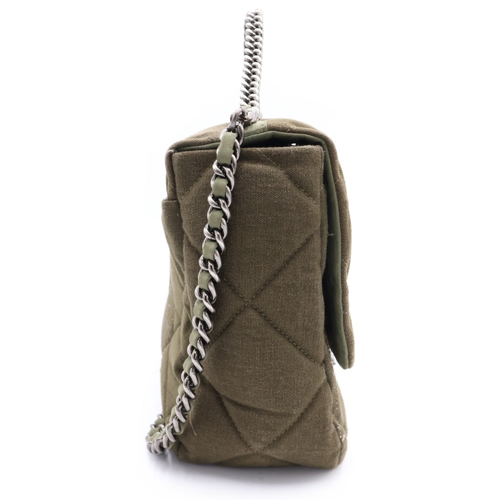 READY MADE(レディメイド) BIG CHAIN BAG ビッグチェーン 再構築 キルティング キャンバスショルダーバッグ カーキ RE-CO-KH-00-00-168