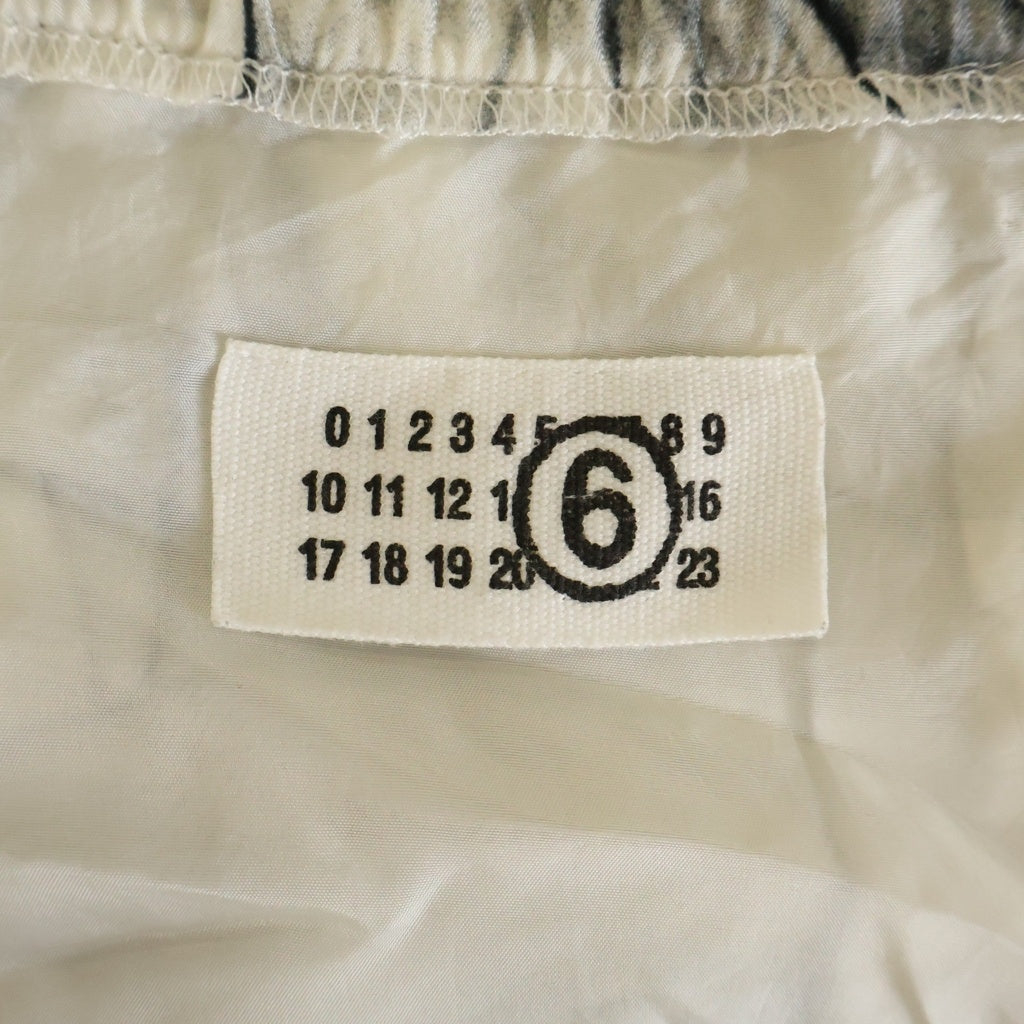 MM6 Maison Margiela(エムエムシックスメゾンマルジェラ) 06AW ARCHIVE アーカイブ ここのえ期 キュプラ 総柄 転写プリント ワンピース ドレス レディース ホワイト 32 CT031