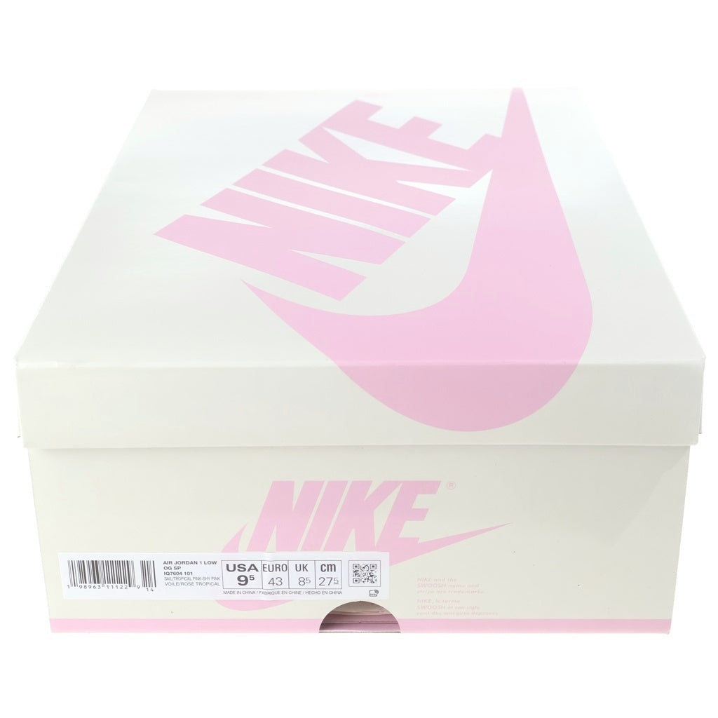 NIKE(ナイキ) ×TRAVIS SCOTT AIR JORDAN 1 RETRO LOW OG SAIL TROPICAL PINK トラヴィススコット エアジョーダン レトロ ローカット スニーカー ピンク/ホワイト US9.5/27.5cm IQ7604-101