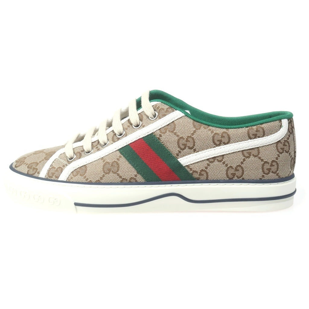 GUCCI(グッチ) TENNIS 1977 テニス GGキャンバス ローカットスニーカー ブラウン/グリーン/レッド 606111