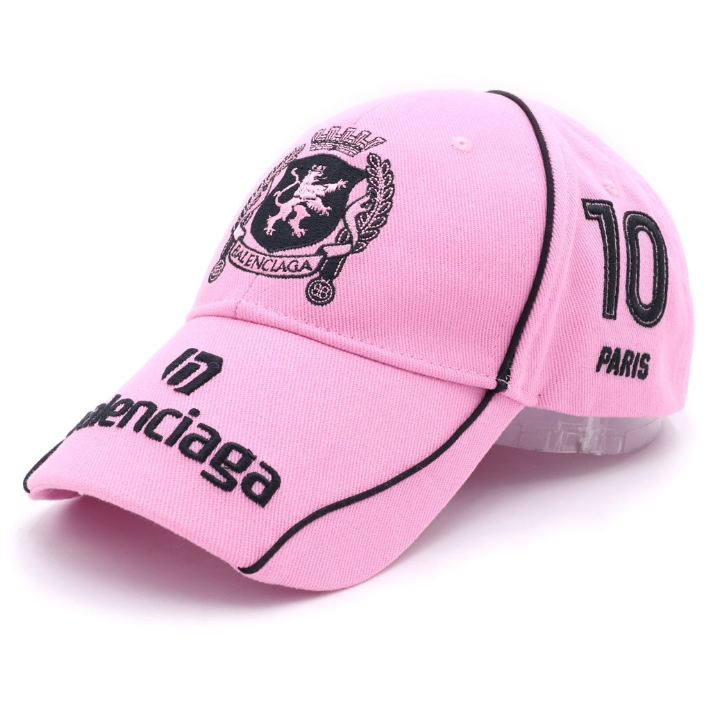 BALENCIAGA(バレンシアガ) 24SS PARIS SOCCER CAP ロゴエンブロイダリー パリスサッカーキャップ 帽子 ピンク 778787