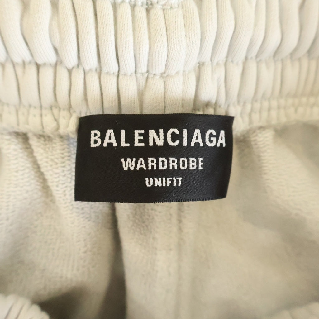 BALENCIAGA(バレンシアガ) POLITICAL CAMPAIGN ポリティカル キャンペーンロゴエンブロイダリー ワイドスウェットパンツ グレー 641602 TKVI9