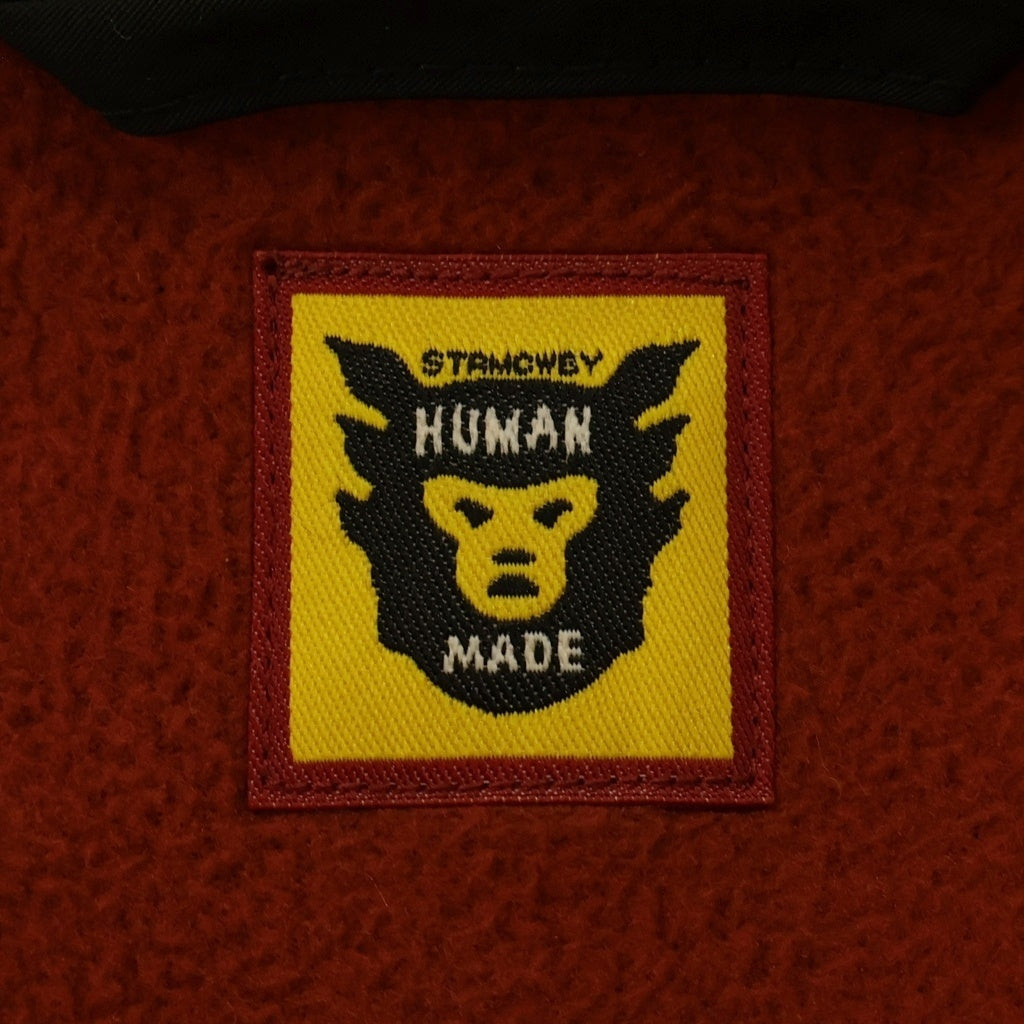 HUMAN MADE(ヒューマンメイド) CHECK BOA FLEECE JACKET チェックボア フリースジャケット レッド