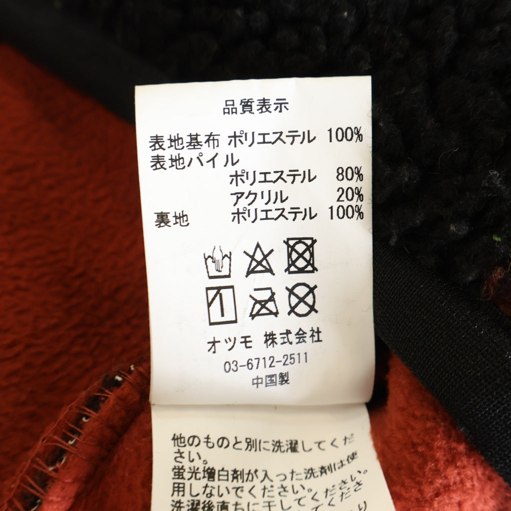 HUMAN MADE(ヒューマンメイド) CHECK BOA FLEECE JACKET チェックボア フリースジャケット レッド