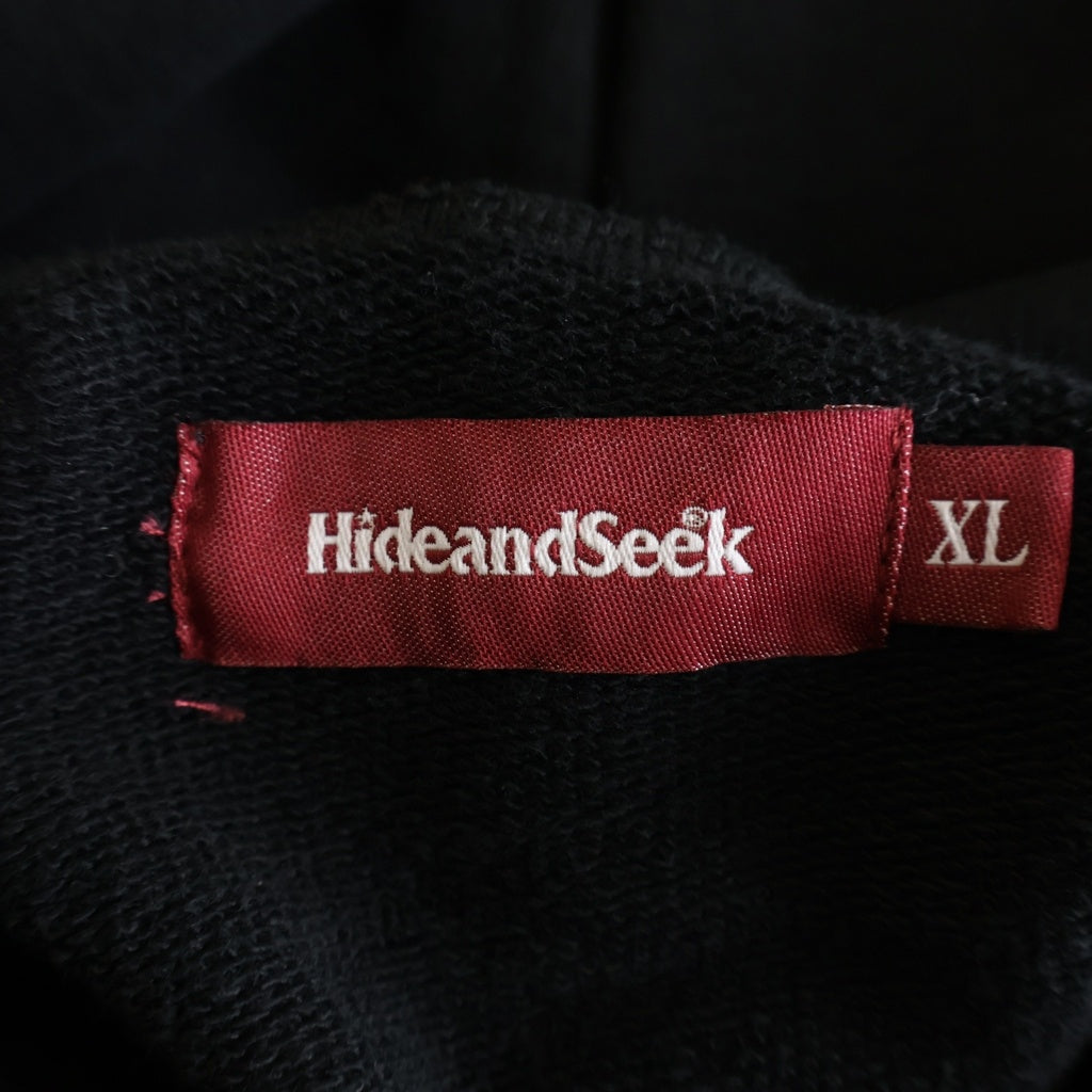 Hideandseek(ハイドアンドシーク) ×Toru Nishiura(西浦 徹) 30thアニバーサリーロゴ プルオーバーパーカー ブラック H30th-010226