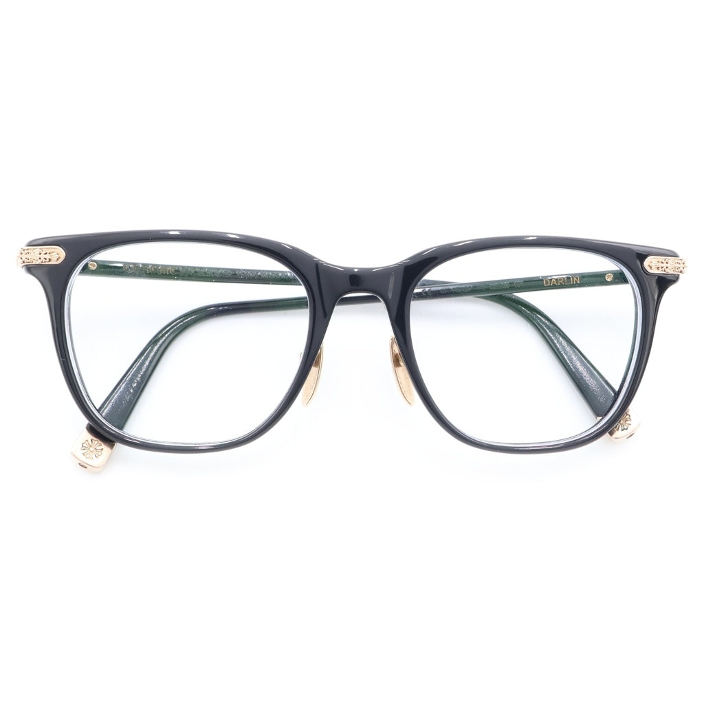 CHROME HEARTS(クロムハーツ) DARLIN BK-18KGP 眼鏡 メガネ ブラック 度入りレンズ