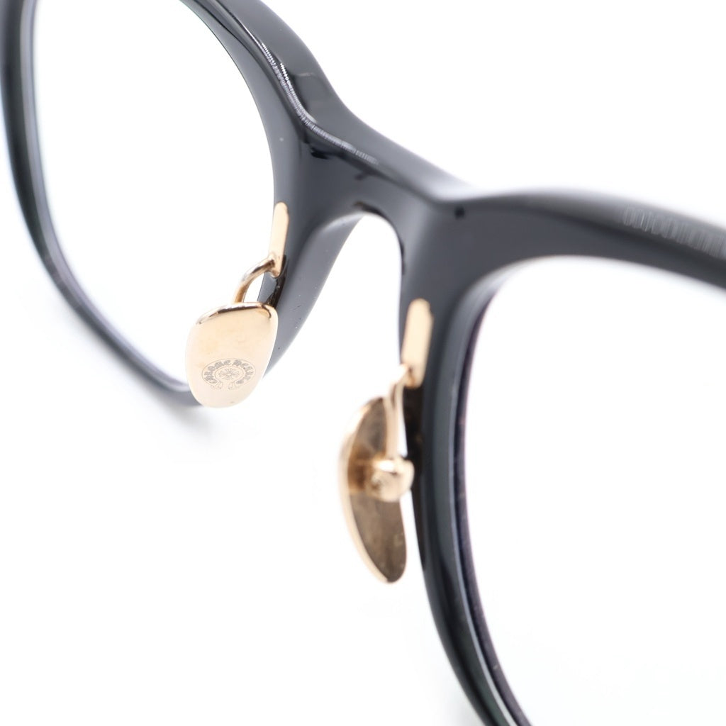 CHROME HEARTS(クロムハーツ) DARLIN BK-18KGP 眼鏡 メガネ ブラック 度入りレンズ