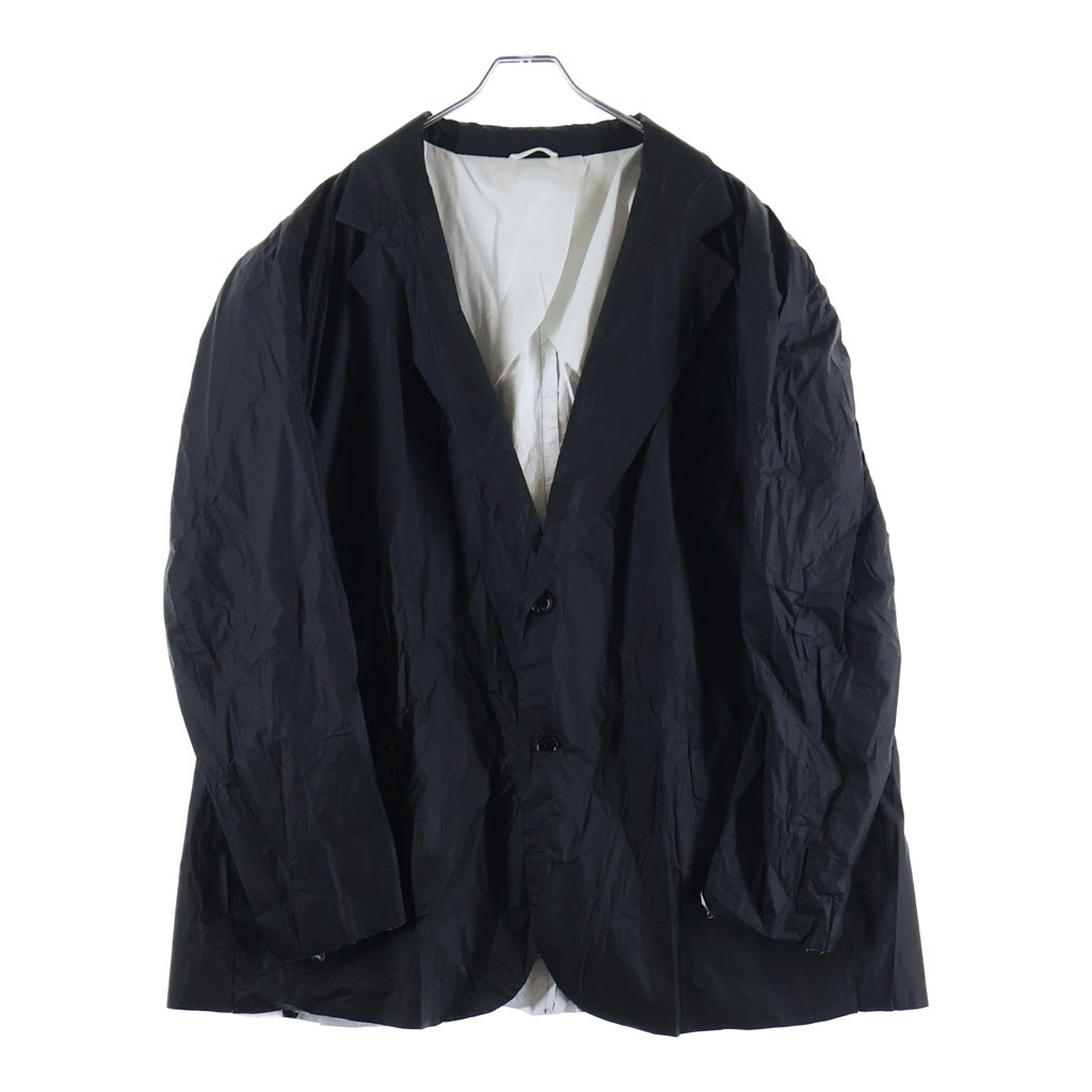 RAF SIMONS(ラフシモンズ) 21SS Nylon Big Blazer Jacket オーバーサイズテーラードジャケット ブラック 211-M525