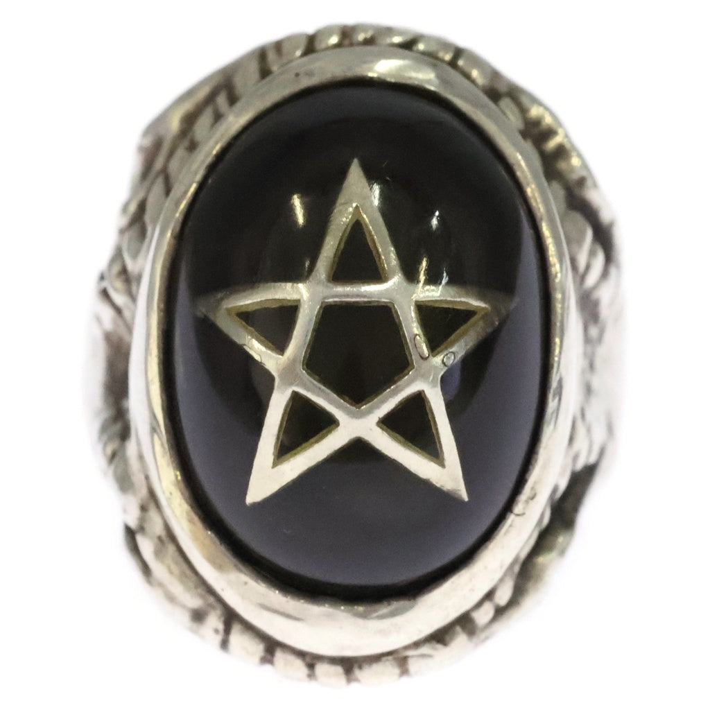 ALEX STREETER(アレックスストリーター) Angel Heart Ring 大阪ブラック エンジェルハートリング シルバー/ブラック