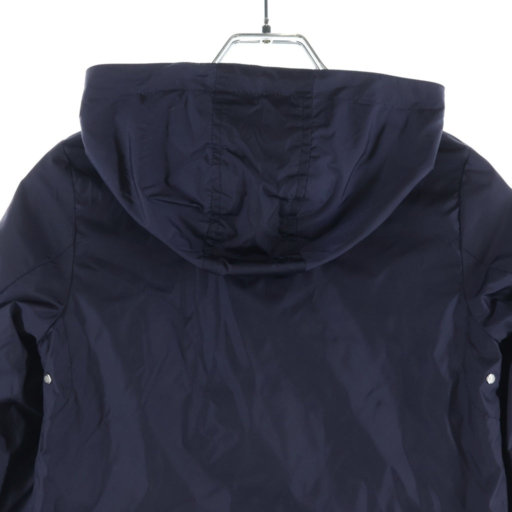MONCLER(モンクレール) 21AW NEW URVILLE GIUBBOTTO ニューウルビル 袖ロゴワッペン フーデッドナイロンジャケット キッズ ネイビー G19541A72220 68352