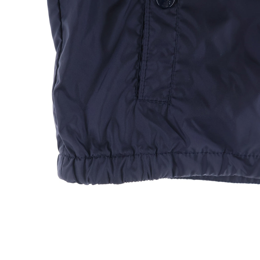 MONCLER(モンクレール) 21AW NEW URVILLE GIUBBOTTO ニューウルビル 袖ロゴワッペン フーデッドナイロンジャケット キッズ ネイビー G19541A72220 68352