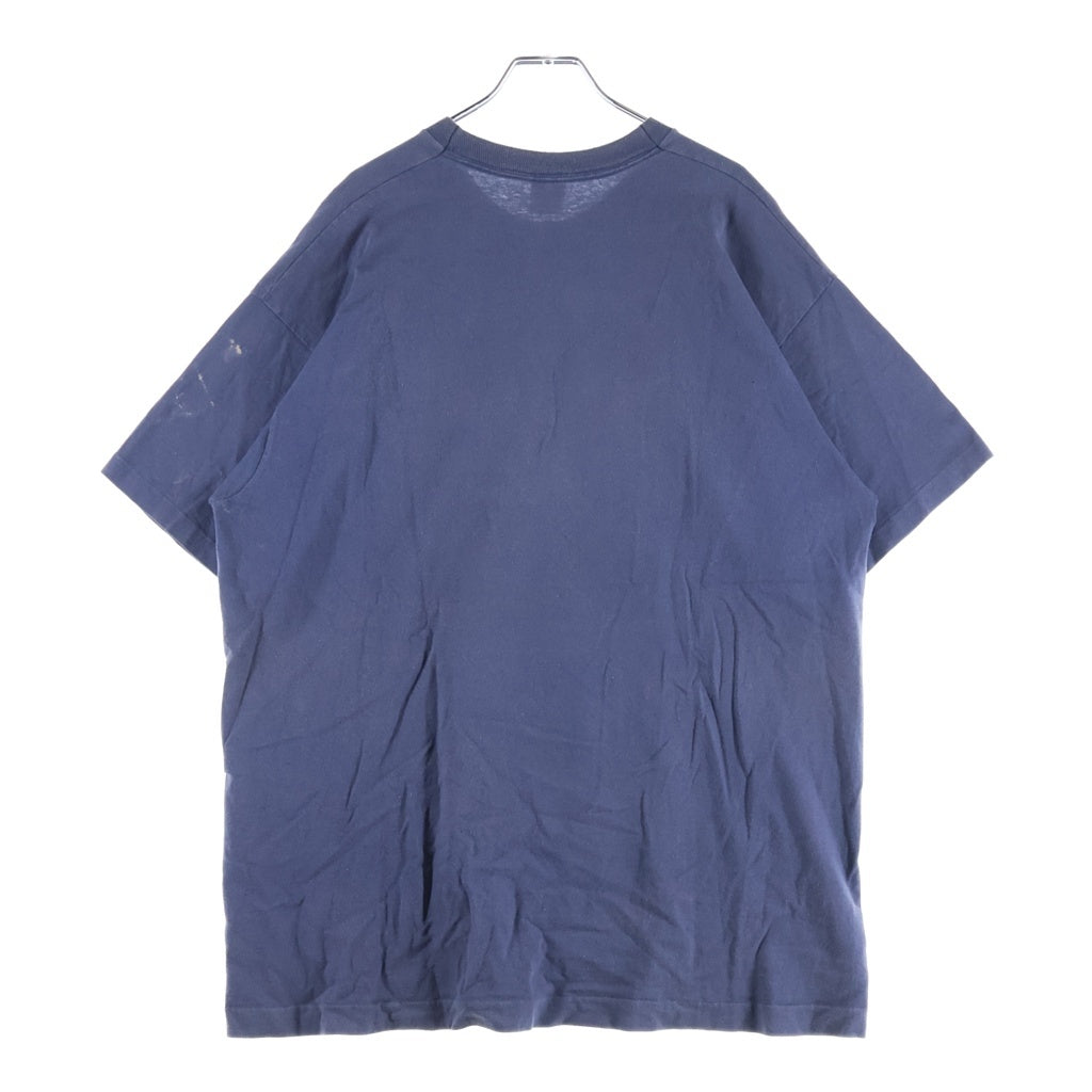 VINTAGE(ヴィンテージ) 90S VINTAGE DEMOLAY FRUIT OF TE LOOM ヴィンテージ ジャックドモレー フロントプリントTシャツ 半袖クルーネックカットソー ネイビー