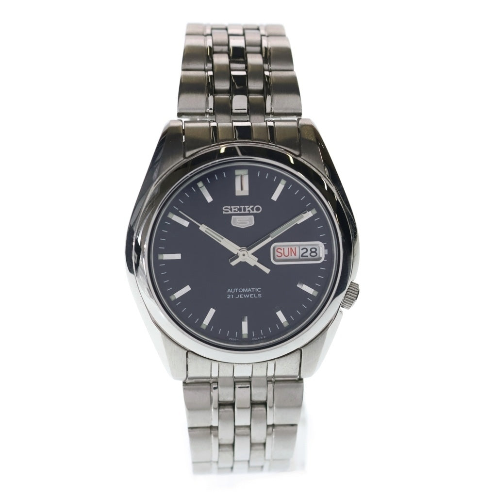 SEIKO(セイコー) SEIKO-5 セイコー5 自動巻き 裏スケルトン 腕時計 シルバー 7S26-01V0