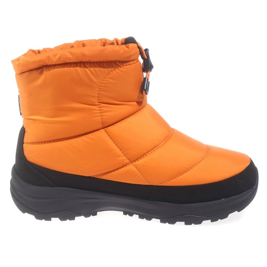 THE NORTH FACE(ザノースフェイス) NUPTSE BOOTIE WP LOGO SHORT ヌプシ ブーティ ウォータープルーフ ロゴ ショート スノー ブーツ レディース オレンジ NF52280