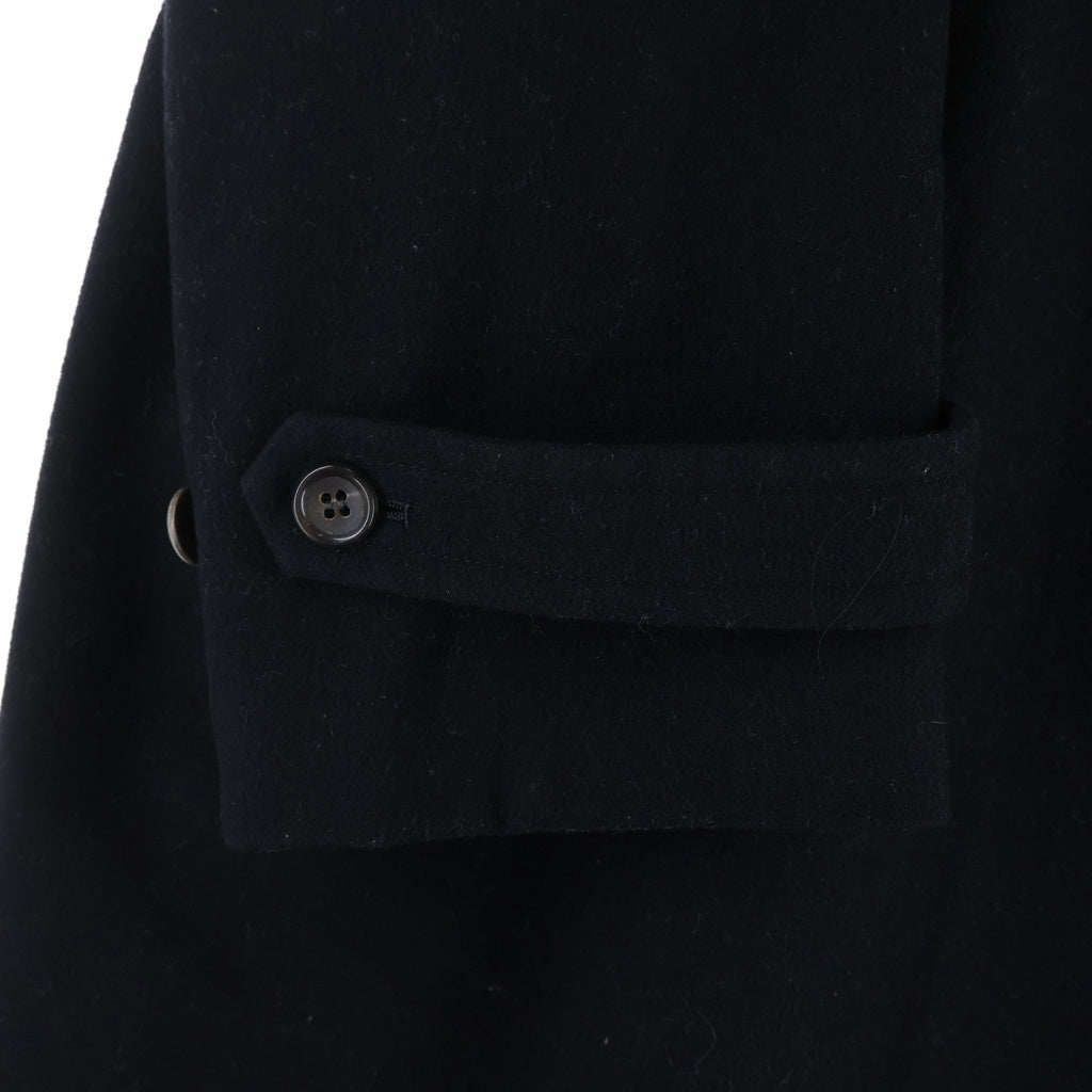 COMME des GARCONS HOMME(コムデギャルソンオム) アーム切り替え ウール ロングコート ブラック PC-050030