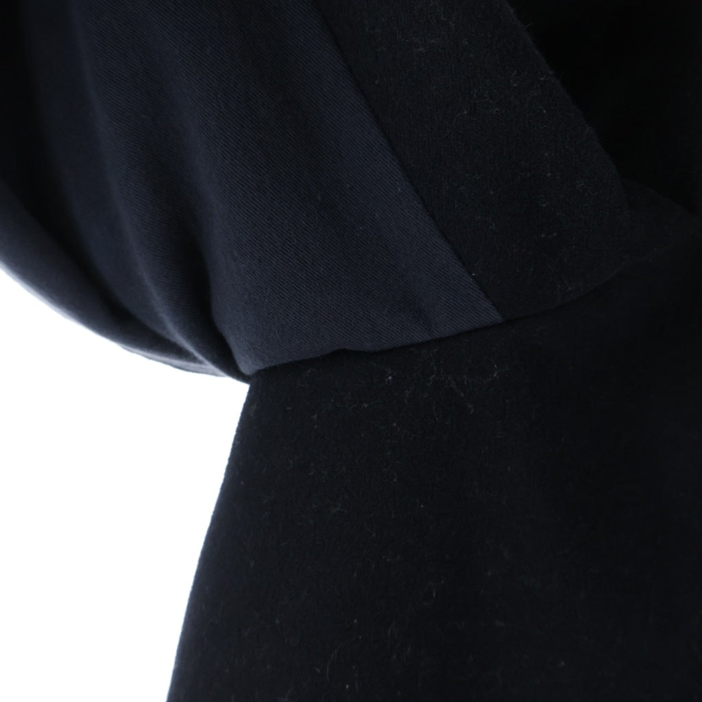 COMME des GARCONS HOMME(コムデギャルソンオム) アーム切り替え ウール ロングコート ブラック PC-050030