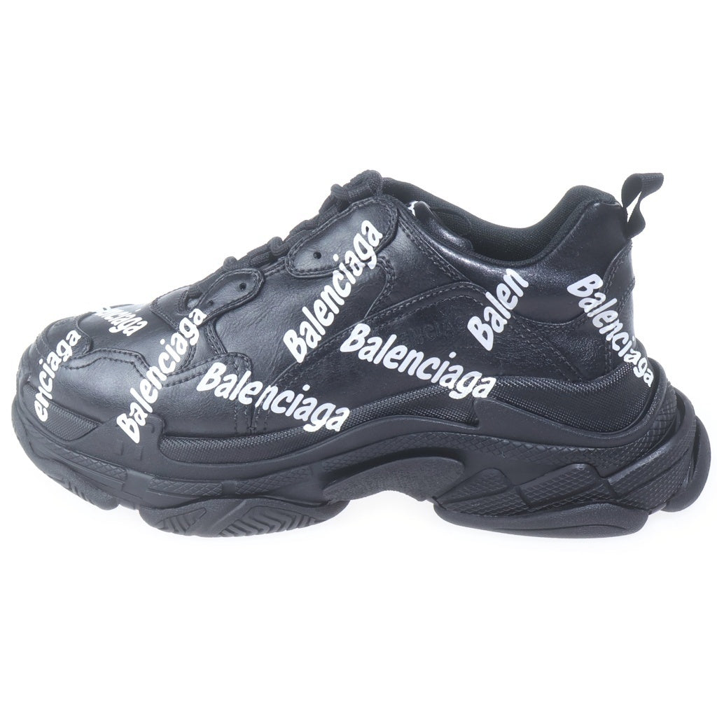 BALENCIAGA バレンシアガ TRIPLE-S LOGOTYPE ロゴプリント トリプルエス レザー ローカットスニーカー ブラック 536737 BALENCIAGA(バレンシアガ) TRIPLE-S LOGOTYPE ロゴプリント トリプル