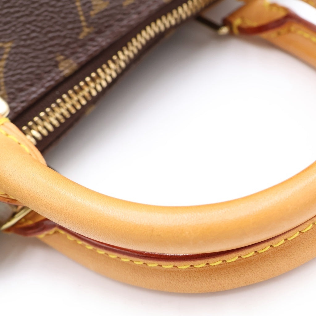 LOUIS VUITTON(ルイヴィトン) モノグラム アルマ PM PVC レザー ハンドバッグ ブラウン M51130 AR0949 レディース