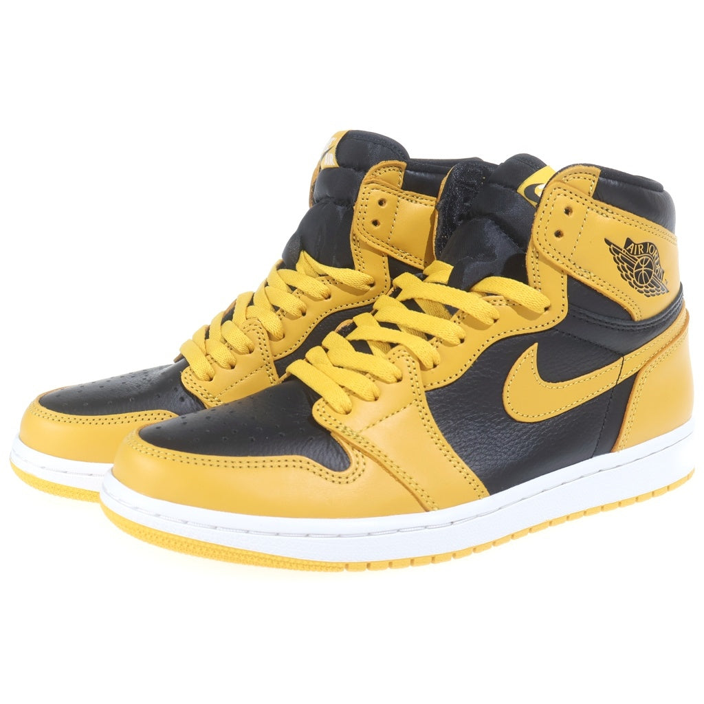 NIKE(ナイキ) AIR JORDAN 1 RETRO HIGH OG POLLEN エアジョーダン1 レトロ パラン ハイカットスニーカー イエロー/ブラック US9.5/27.5cm 555088-701
