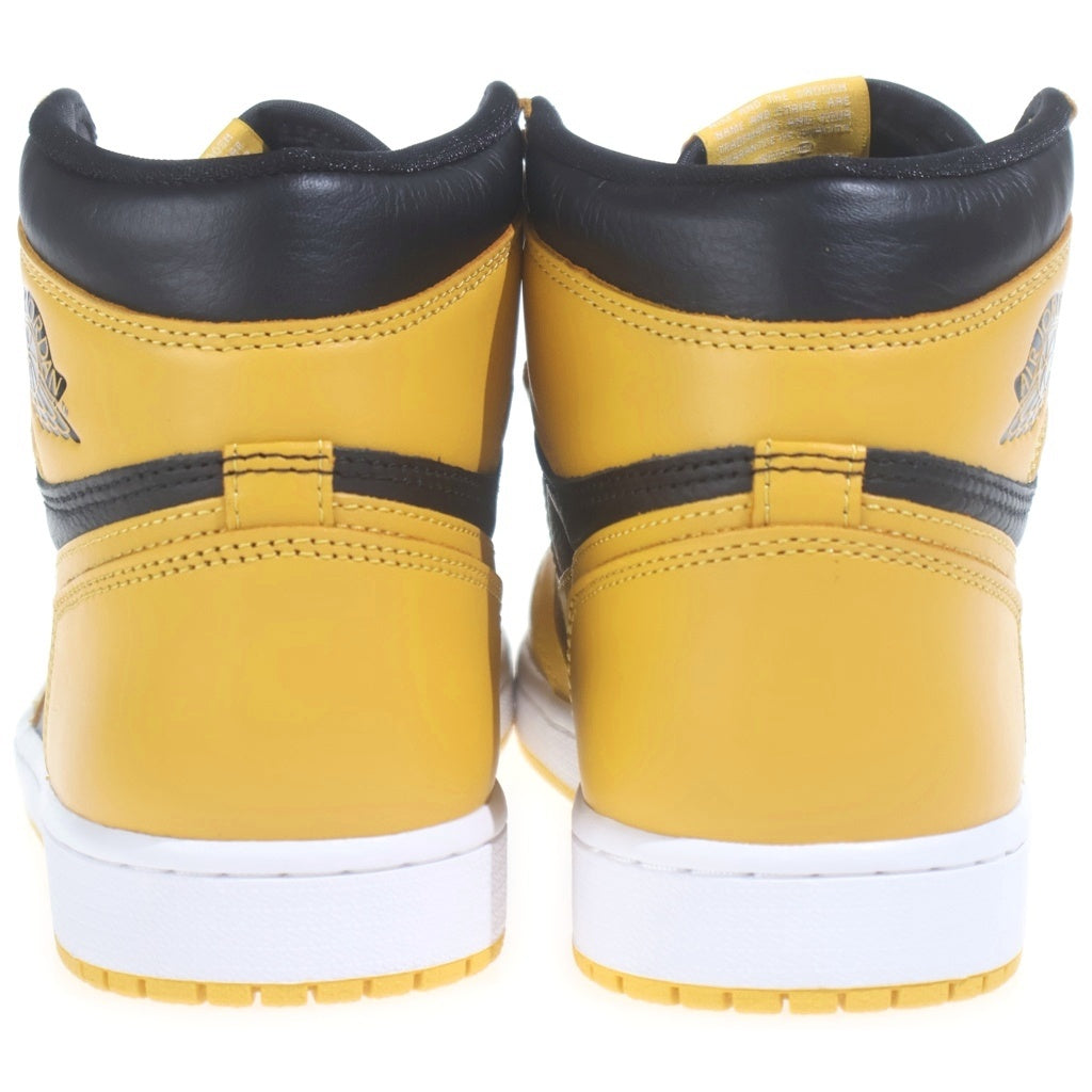 NIKE(ナイキ) AIR JORDAN 1 RETRO HIGH OG POLLEN エアジョーダン1 レトロ パラン ハイカットスニーカー イエロー/ブラック US9.5/27.5cm 555088-701
