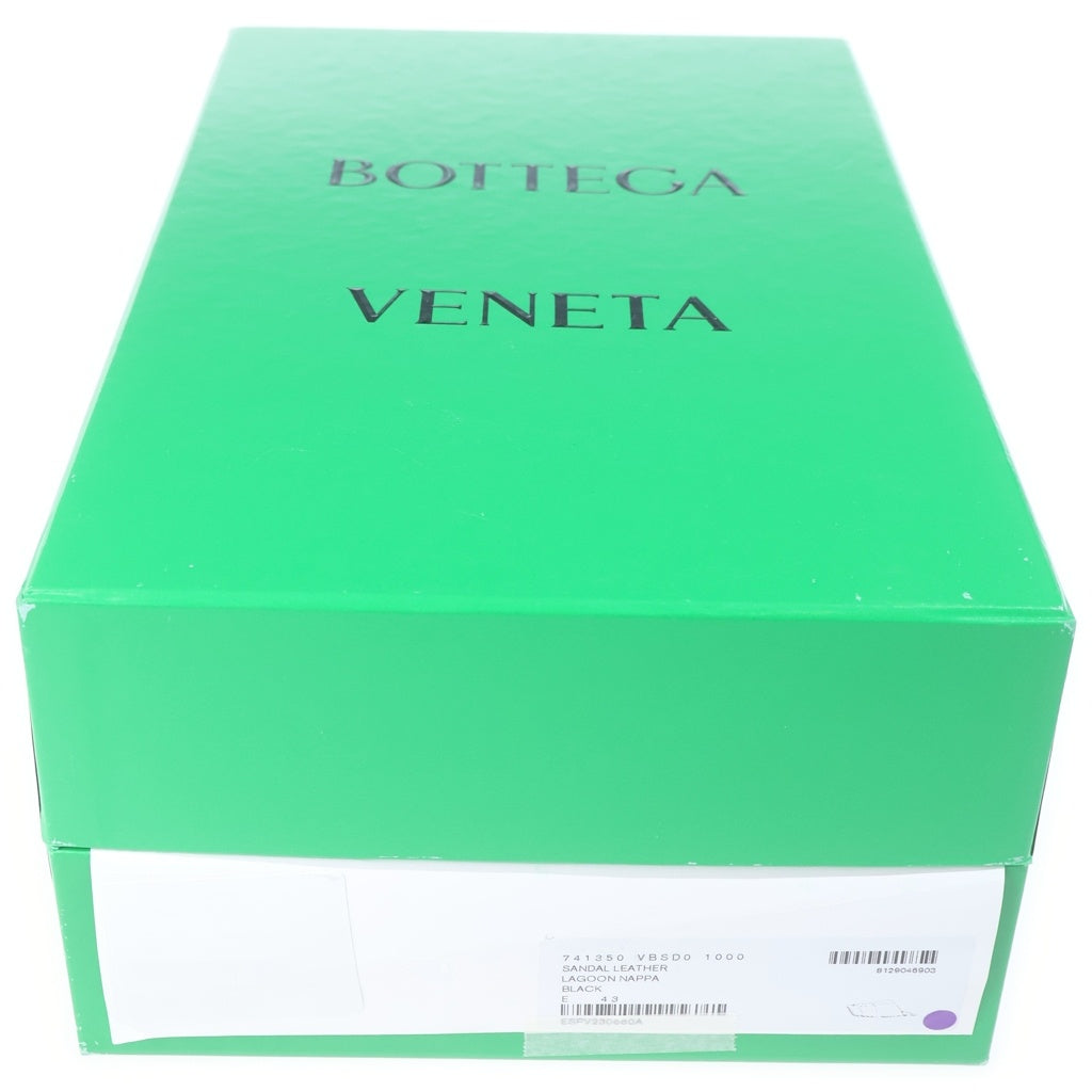 BOTTEGA VENETA(ボッテガヴェネタ) イントレチャート パデッド フラットミュール レザーサンダル ブラック 741350