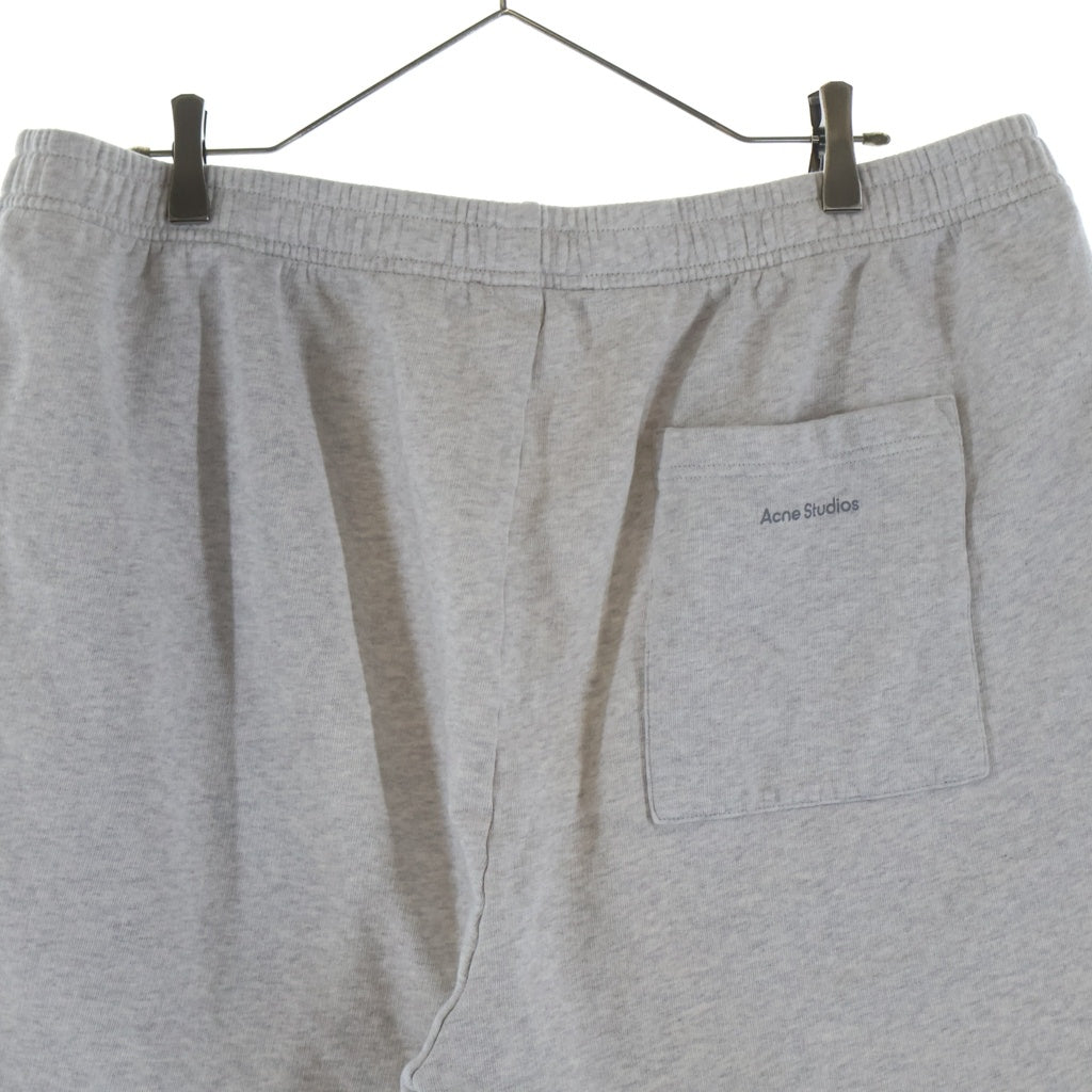 Acne Studios(アクネ ストゥディオズ) フェイスロゴ スウェットショーツ ハーフパンツ グレー FA-UX-SHOR000066