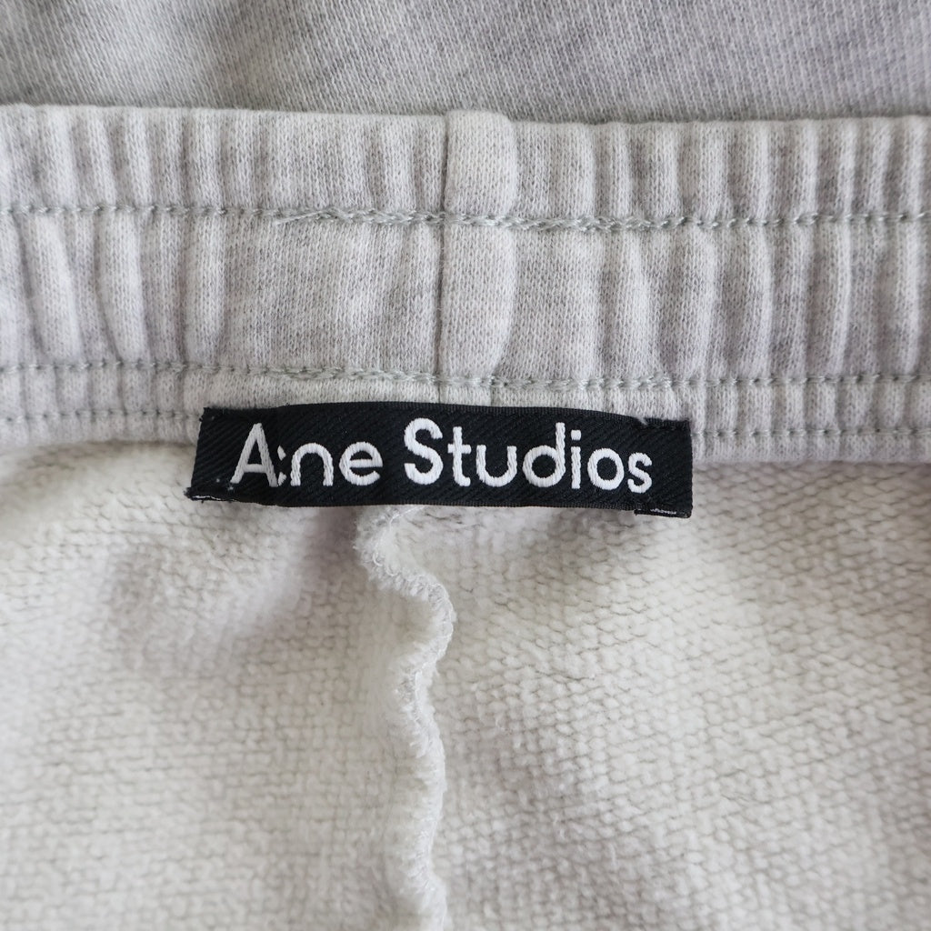 Acne Studios(アクネ ストゥディオズ) フェイスロゴ スウェットショーツ ハーフパンツ グレー FA-UX-SHOR000066