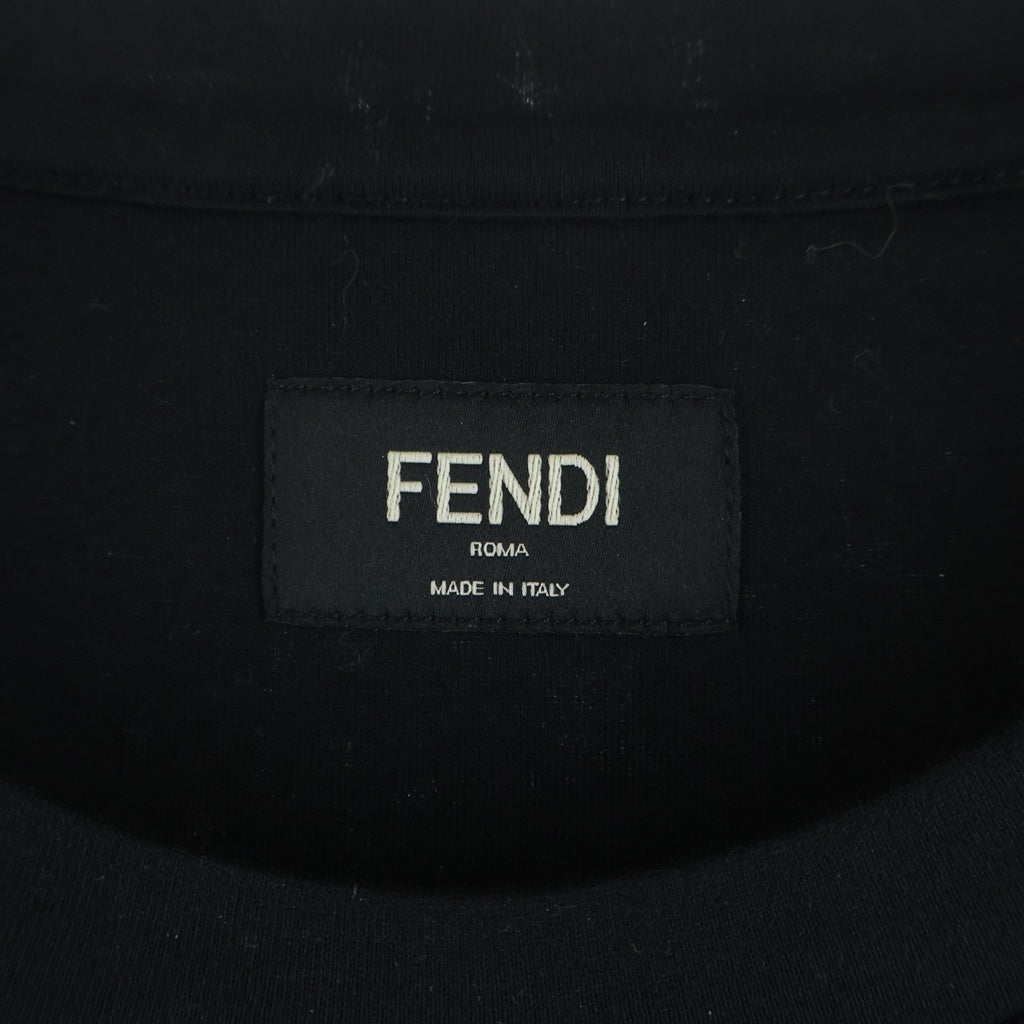 FENDI(フェンディ) STAFF ONLY スタッフオンリー バックプリントTシャツ 半袖クルーネックカットソー ブラック FY0936 AR74