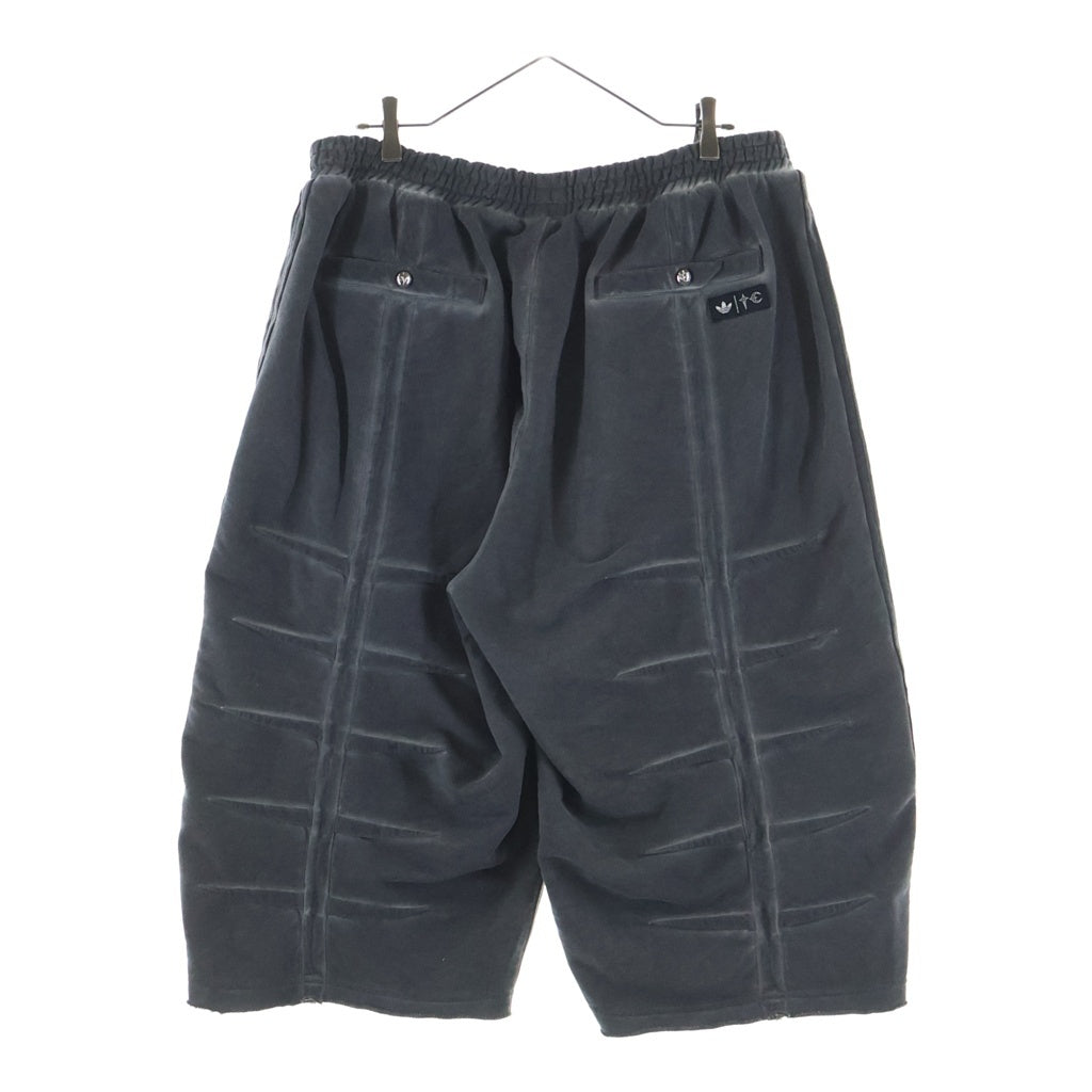 adidas(アディダス) ×THUG CLUB SWEAT JORT サグクラブ サイドライン スウェットショーツ ハーフパンツ ダークグレー KF6912