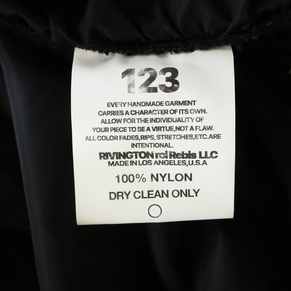 RRR123 RIVINGTON roi Rebis(リヴィントンロイレビス) APOSTOLIC TRACK PANT アポスティック サイトライン トラックパンツ ブラック