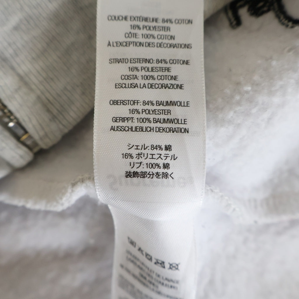 SUPREME(シュプリーム) 25AW 176 Zip Up Hooded Sweatshirt ジップアップ ロゴエンブロイダリー フーデッドスウェットシャツ パーカー ホワイト