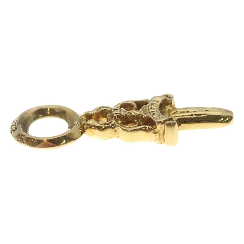 CHROME HEARTS(クロムハーツ) 22K STACK DAGGER/ダガースタックチャーム ネックレストップ ゴールド