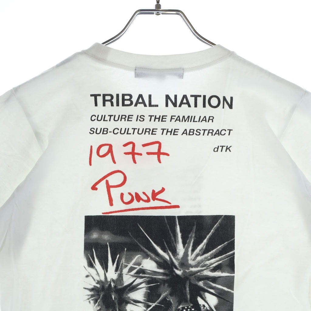 COMME des GARCONS(コムデギャルソン) 02AW AD2002 ×GENE KRELL T-SHIRT ジーン クレル クルーネック半袖Tシャツ カットソー ホワイト KG-T003