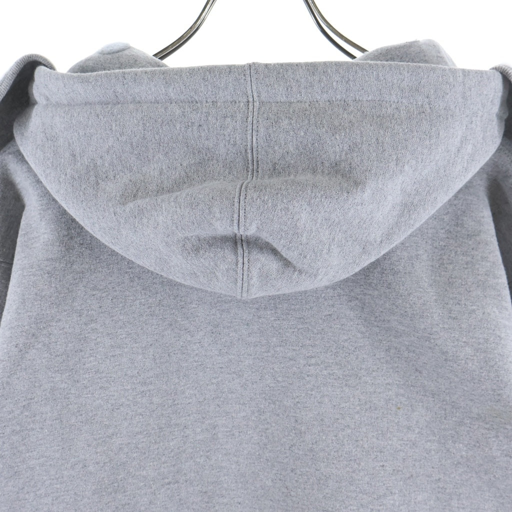 SUPREME(シュプリーム) 20AW Small Box Facemask Zip Up Hooded Sweatshirt スモールボックスロゴ フェイスマスクジップアップフーディ グレー パーカー