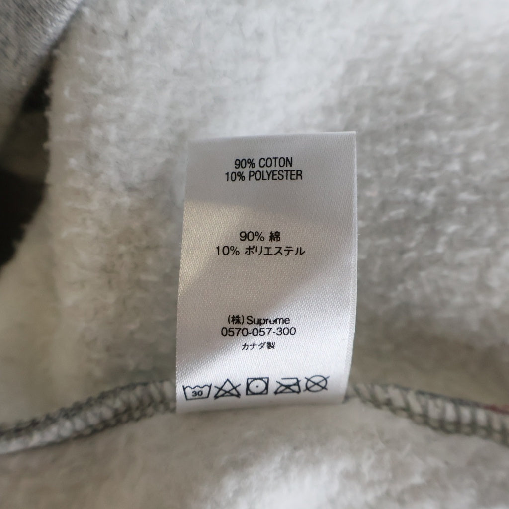 SUPREME(シュプリーム) 20AW Small Box Facemask Zip Up Hooded Sweatshirt スモールボックスロゴ フェイスマスクジップアップフーディ グレー パーカー