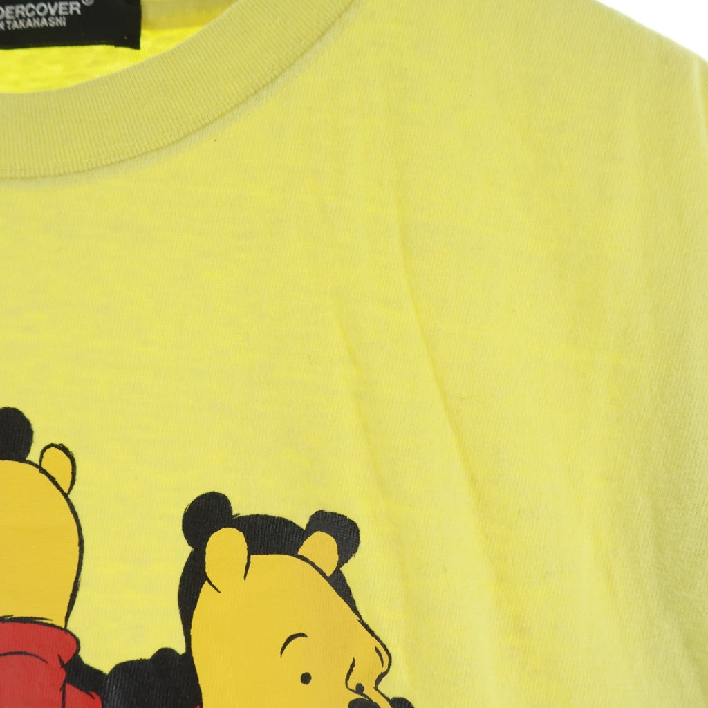 UNDERCOVER(アンダーカバー) 23SS ×DISNEY WINNIE THE POOH TEE ディズニー ウィニー ザ プー クルーネック半袖Tシャツ カットソー イエロー UC1C8806-2