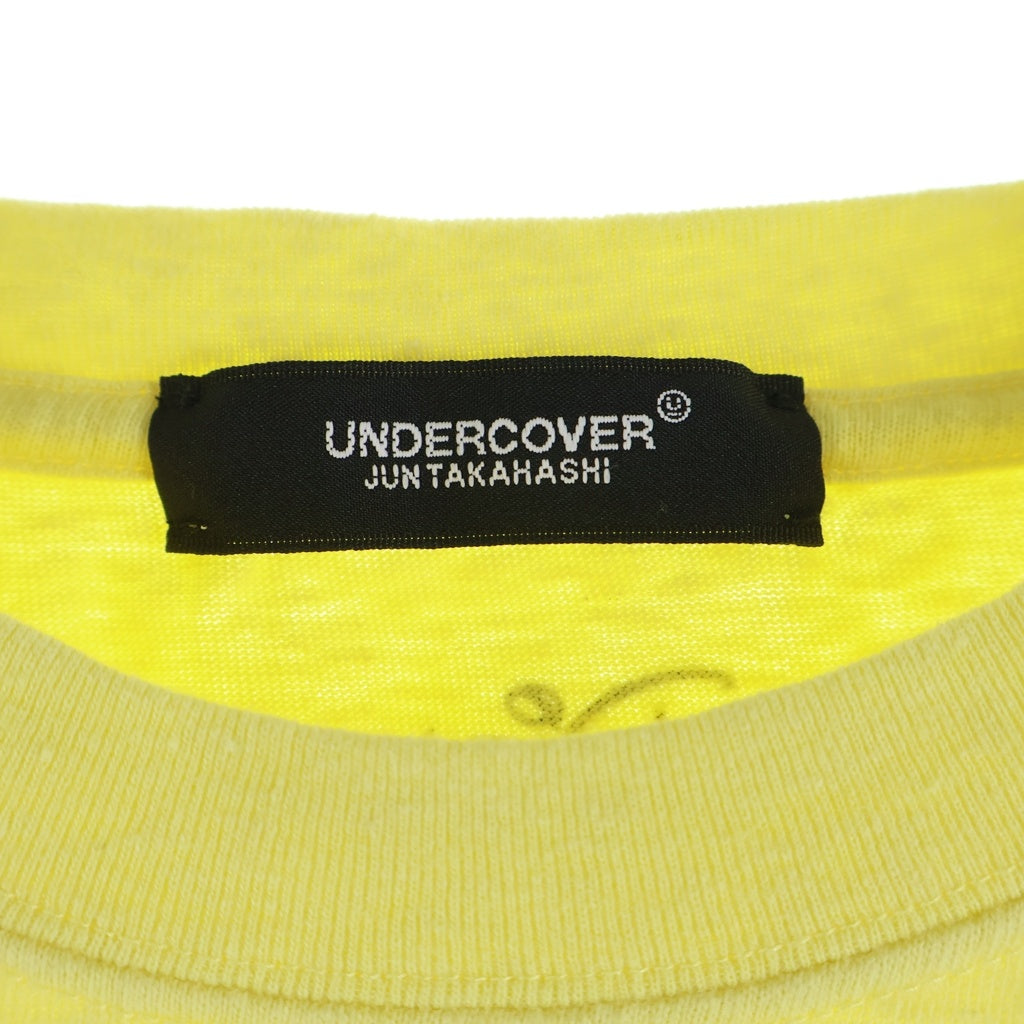 UNDERCOVER(アンダーカバー) 23SS ×DISNEY WINNIE THE POOH TEE ディズニー ウィニー ザ プー クルーネック半袖Tシャツ カットソー イエロー UC1C8806-2