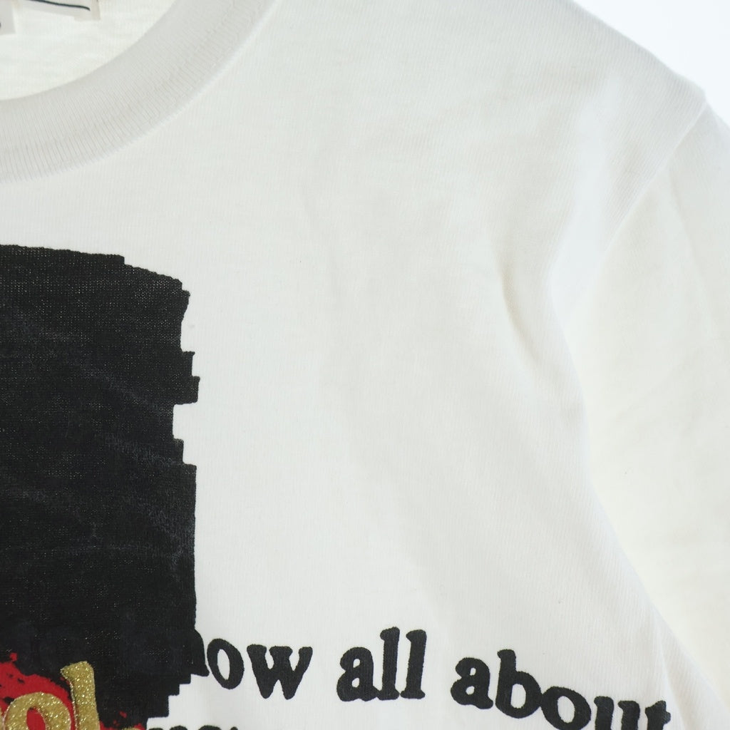COMME des GARCONS(コムデギャルソン) 13SS AD2013 ×ANDY WARHOL アンディ ウォーホル クルーネック半袖Tシャツ レディース カットソー ホワイト OK-T034