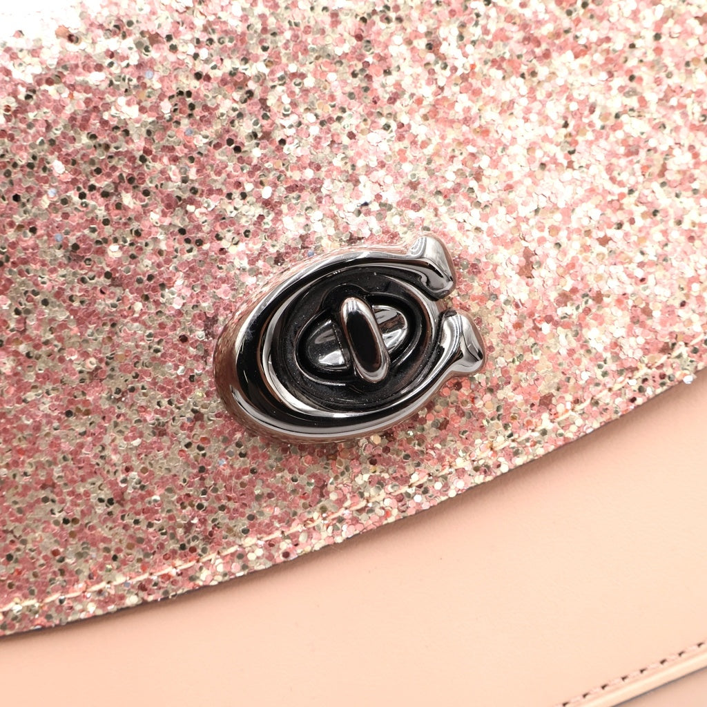 COACH(コーチ) Cロゴ チェーンショルダー レザーバッグ レディース ピンク G1857-38697