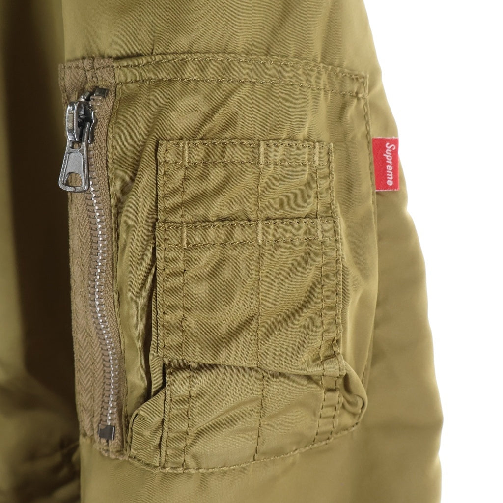 SUPREME(シュプリーム) 14SS Blood Chit Reversible MA-1 ブラッドチット リバーシブル フライトジャケット ブラウン