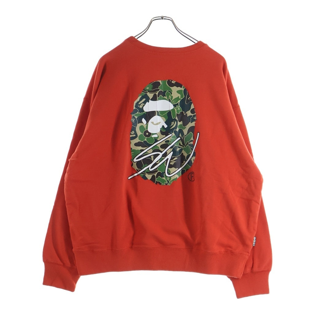 A BATHING APE(アベイシングエイプ) ×Sean Wotherspoon 4Way Crewneck ショーンウェザースプーン 4ウェイ リバーシブル クルーネックスウェットシャツ トレーナー レッド/ライトブルー 1K23-113-904