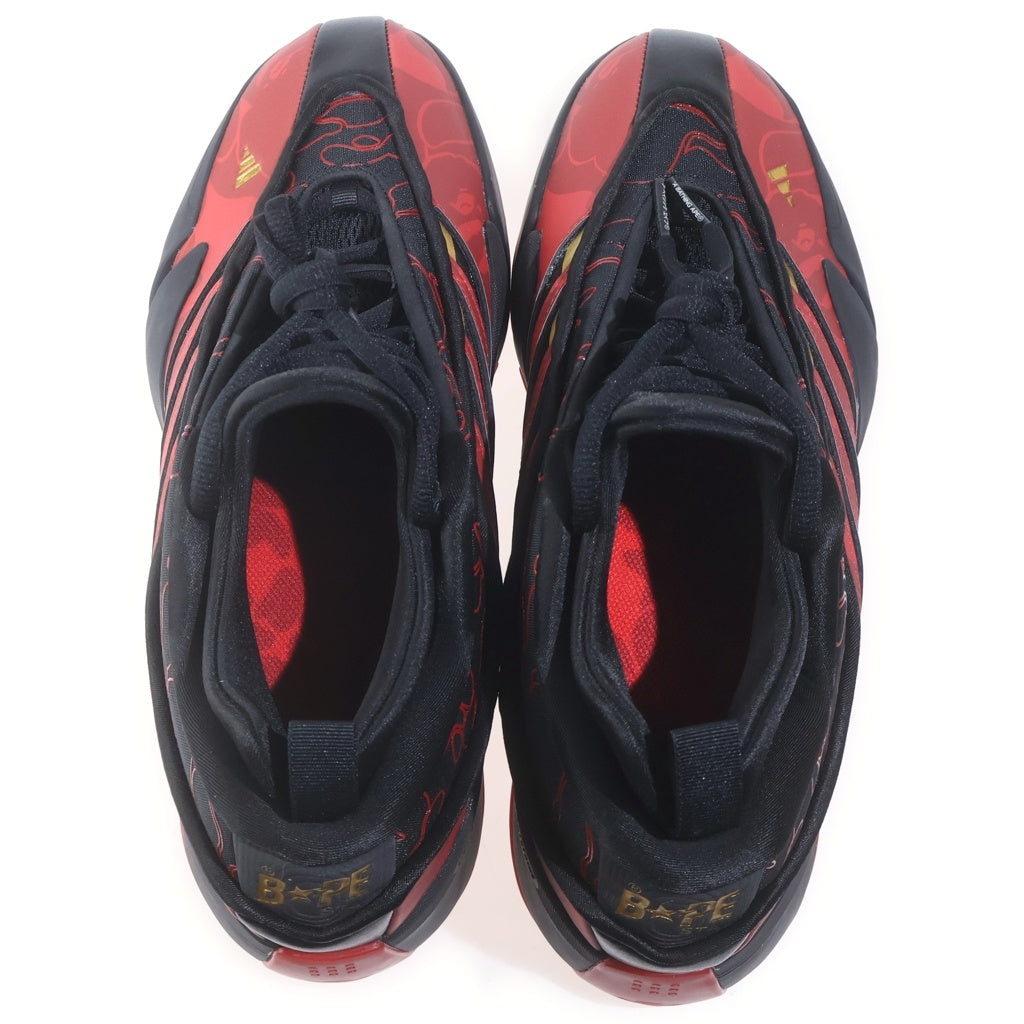 adidas(アディダス) ×A BATHING APE Dame 9 Better Scarlet アベイシングエイプ デイム ベタースカーレット ローカットスニーカー レッド/ブラック US10/28cm IH0786