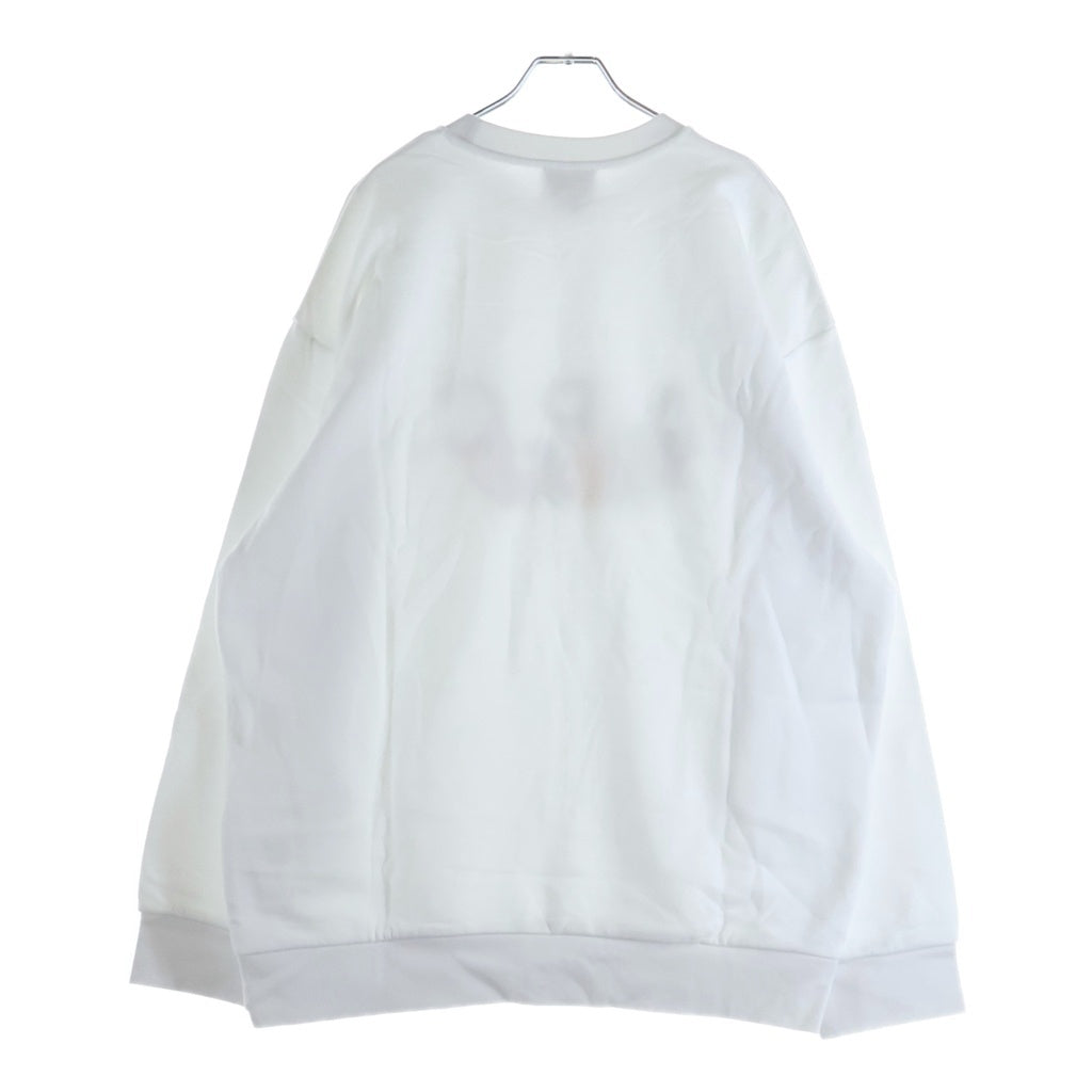 A.P.C(アーペーセー) ×POKEMON L/S CREWNECK SWEAT SHIRT ポケモン フロントロゴプリント クルーネックスウェットトレーナー ホワイト 24242-1-90062